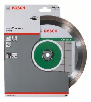 Алмазный отрезной круг Best for Ceramic 200 x 25,40 x 2,2 x 10 mm 2608602636